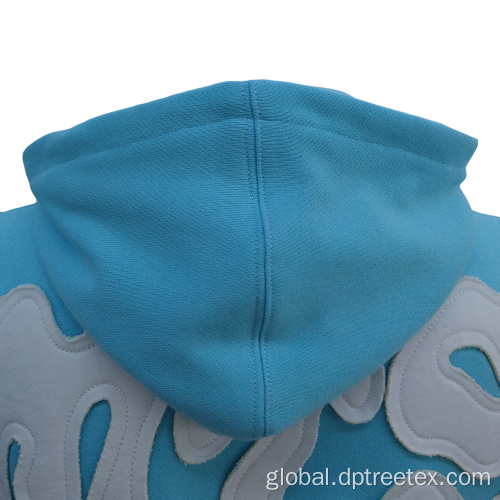 Embroidery Hoodie Custom Men's Embroidery Patch Loose Fit Casual Hoodies Supplier